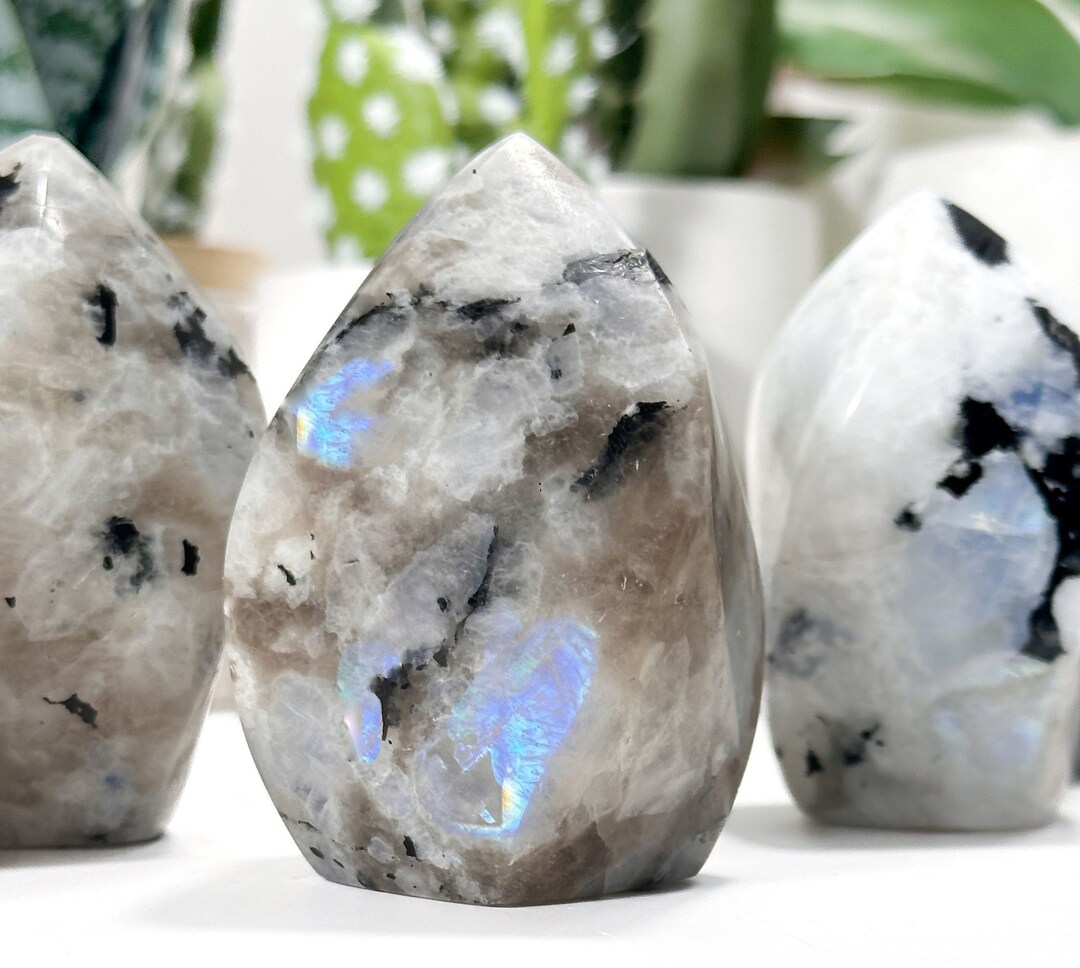 Rainbow Moonstone Flames, Dreams Spiritual Connection, Moonstone Flames