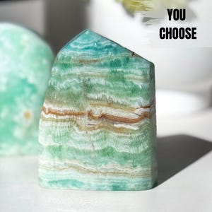 Relaxing Caribbean Calcite Freforms, Polished Caribbean Calcite , Caribbean Calcite , Caribbean Calcite Crystal, Crystal Home Decor,