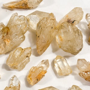 Citrine de champagne crue, véritable citrine non traitée thermiquement, citrine brésilienne brute, citrine naturelle, citrine, citrine de champagne image 6