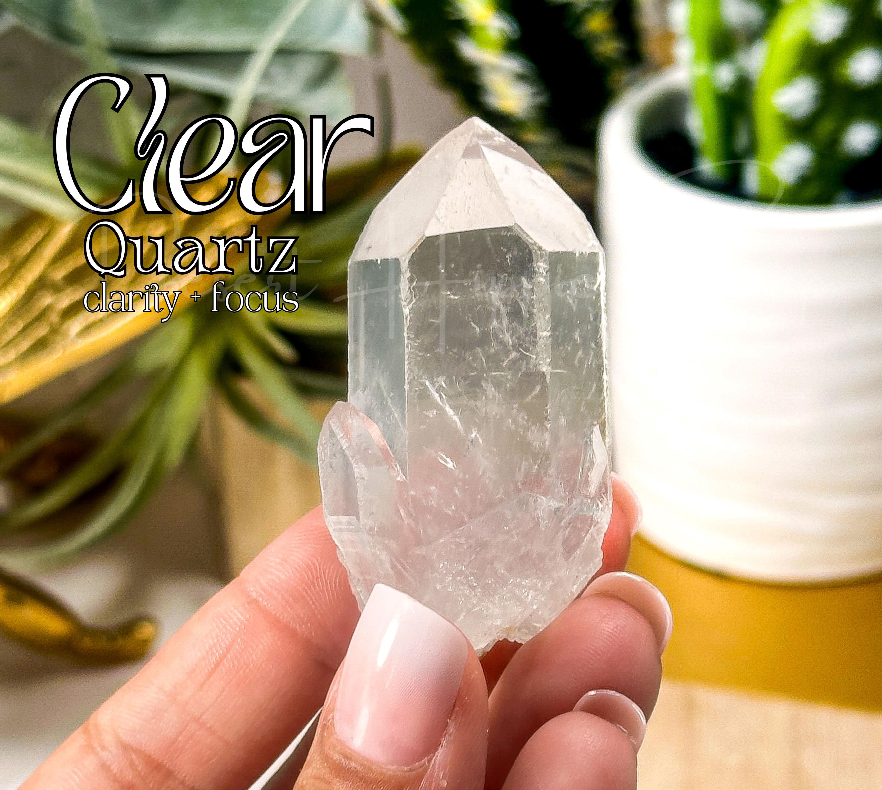 天然の透明水晶ポイント：透明感と集中力を高める天然水晶 - Etsy 日本