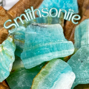 Raw Smithsonite Crystal • Natural Mineral Specimen for Energy Clearing, Calm Vibes & Chakra Work