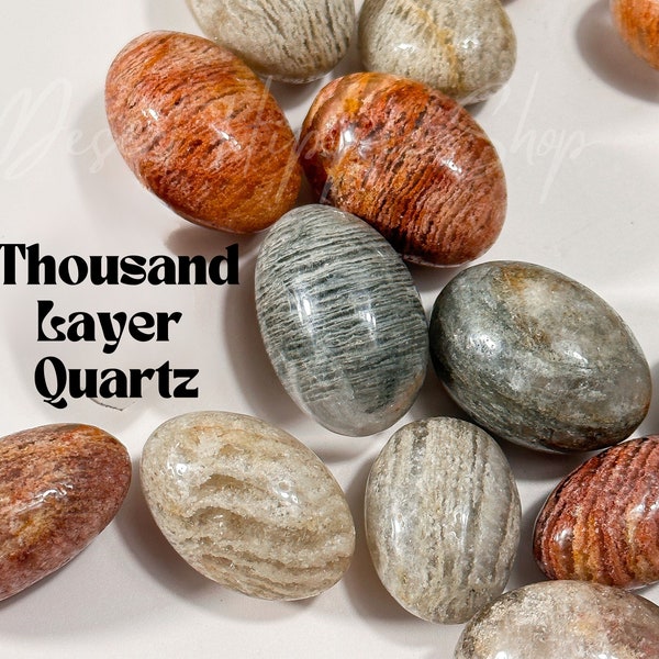 Thousand Layer Quartz Tumbles, INNER GROWTH, Garden Quartz Tumbles, Lodalite Quartz Tumbles, Thousand Layer Tumbles, Phantom Quartz
