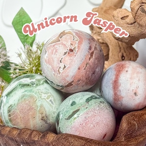 Unicorn Jasper Sphere - Etsy