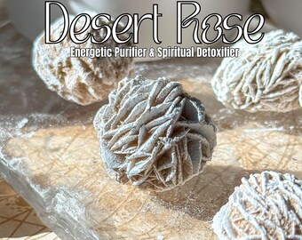 Desert Rose Selenite: Natural Gypsum Rose, Cleansing Crystal (3-4cm)