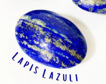 Lapis Lazuli Palm Stone: Third Eye Crystal