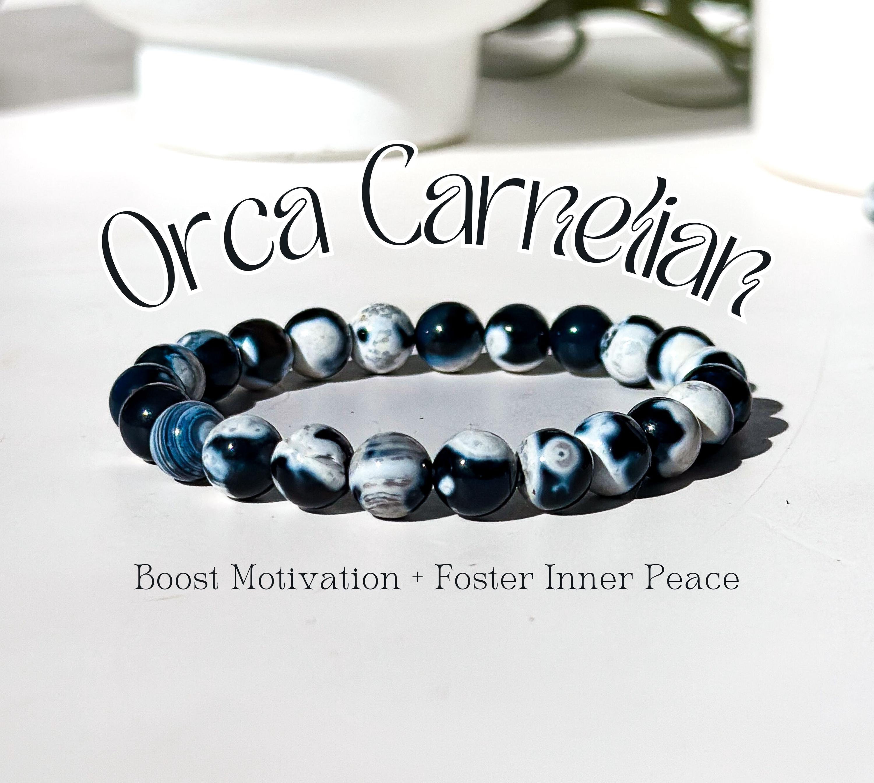 Bracciale Killerwal In Argento 925 Con Cristalli Blu – Ciondolo Orche Regolabile 7+2 Pollici, Regalo Donna