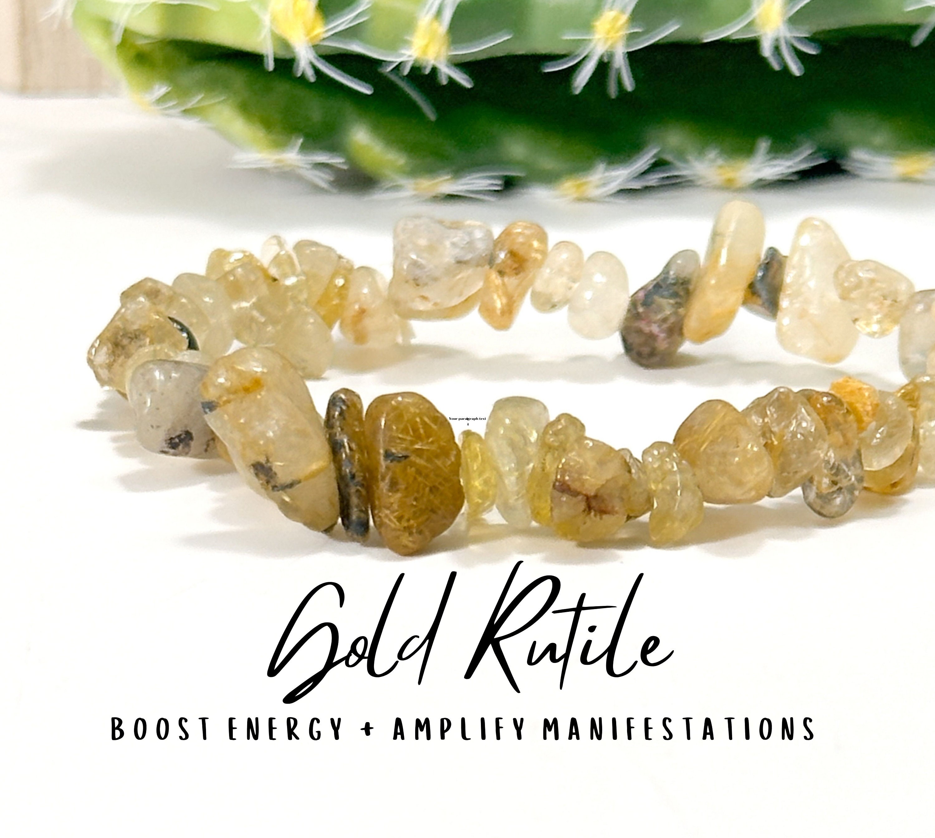 Rutile Quartz Bracelet - Etsy Rutile Quartz Bracelet - Etsy