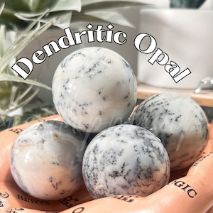 Dendritic Opal Spheres, Balance + Intuition, Polished Dendritic Opal, Dendritic Opal  Hand Craved Sphere, Dendritic Opal, Dendritic Sphere