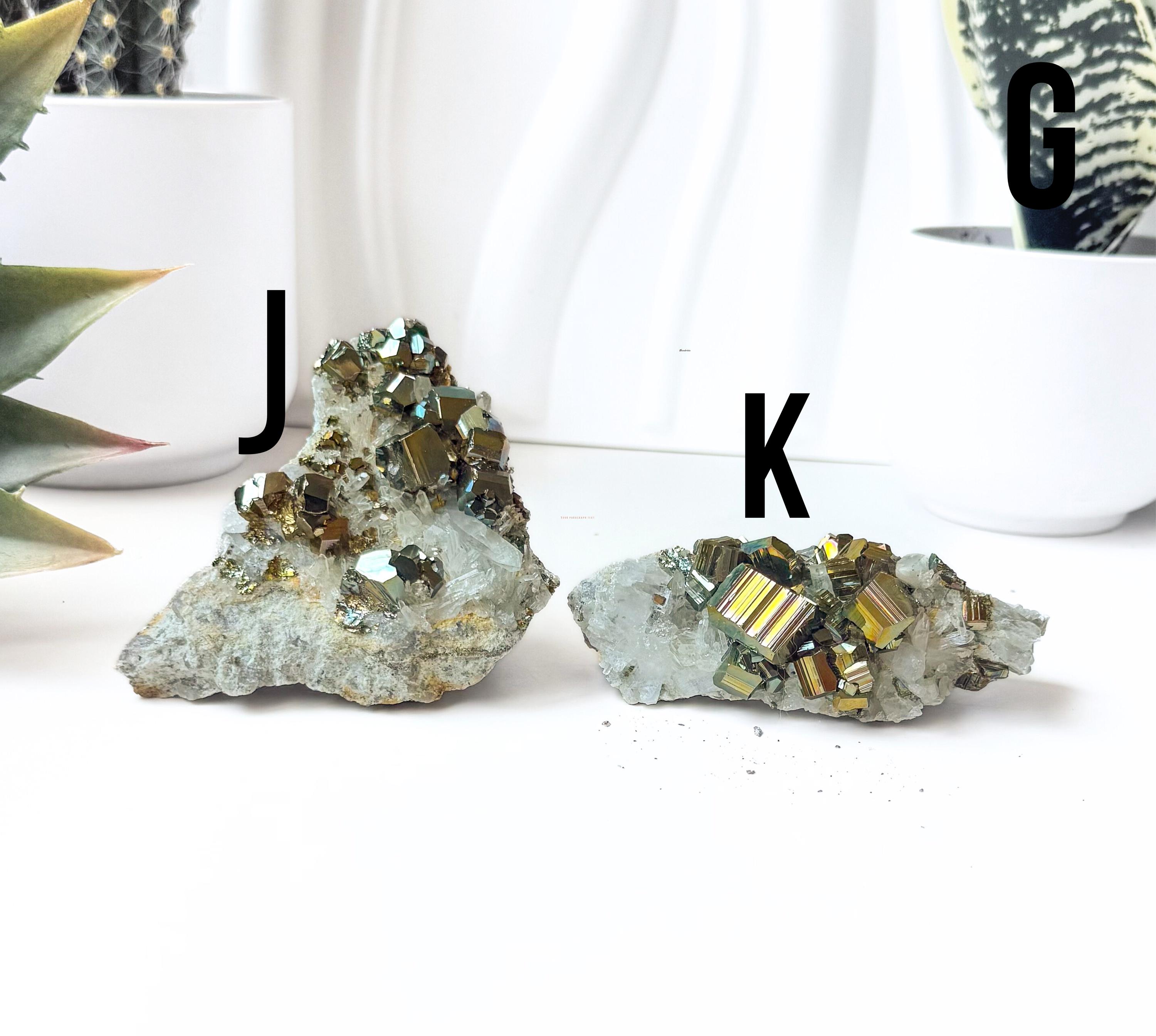 レインボーパイライトクラスター – コレクション、エネルギーワーク