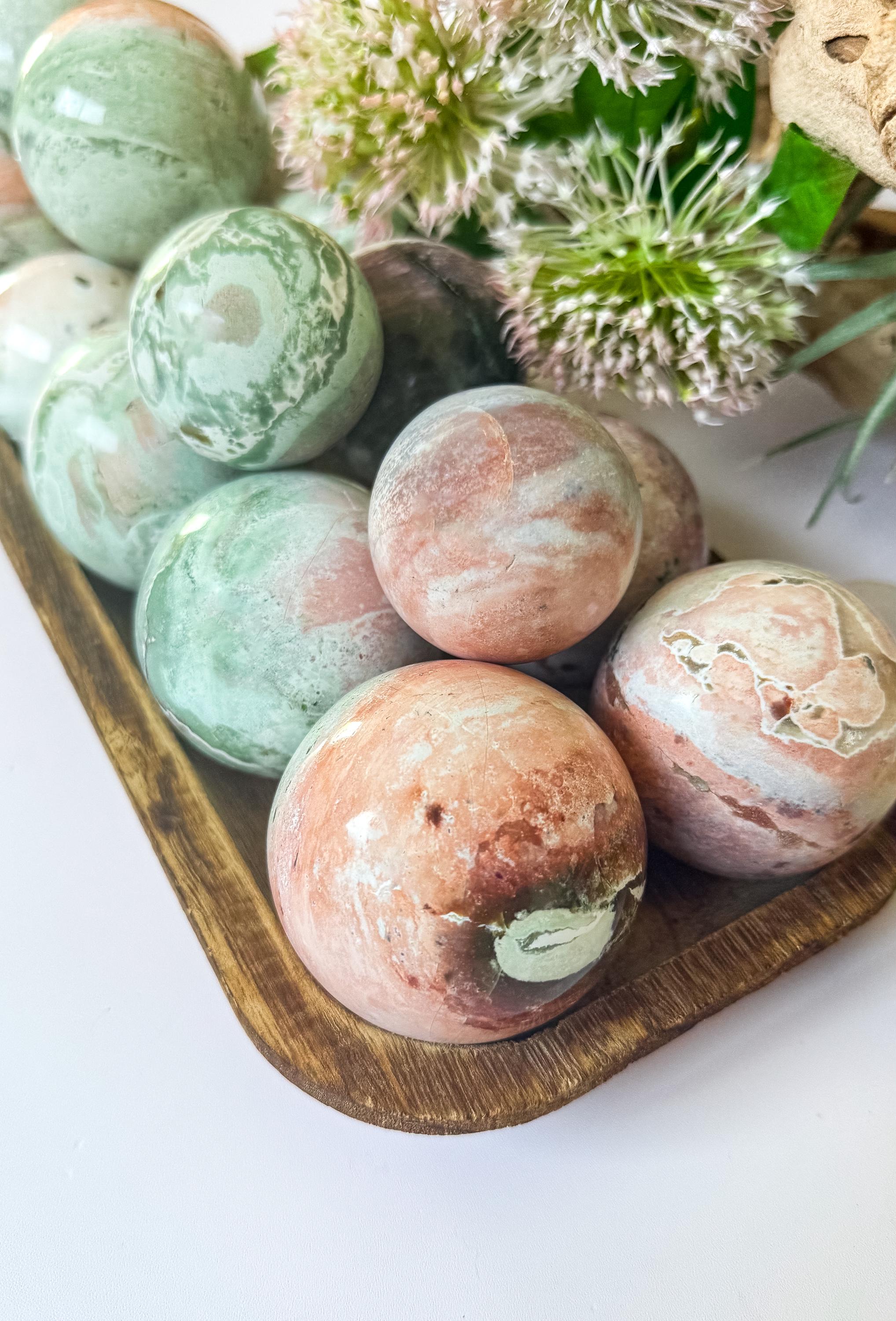 パステルユニコーンジャスパースフィア：感情のバランスをとる石