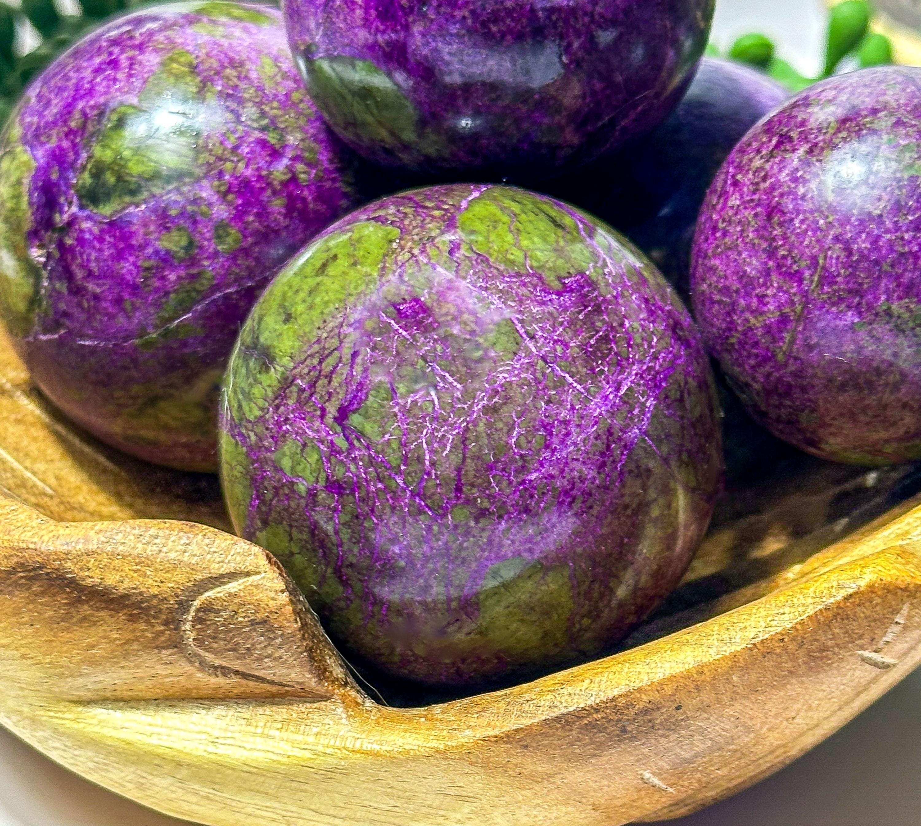 スティヒタイト イン サーペンティン 14kgf　平和をもたらす石 スティヒト石 愛情 平和 癒し パープル アトランティサイト