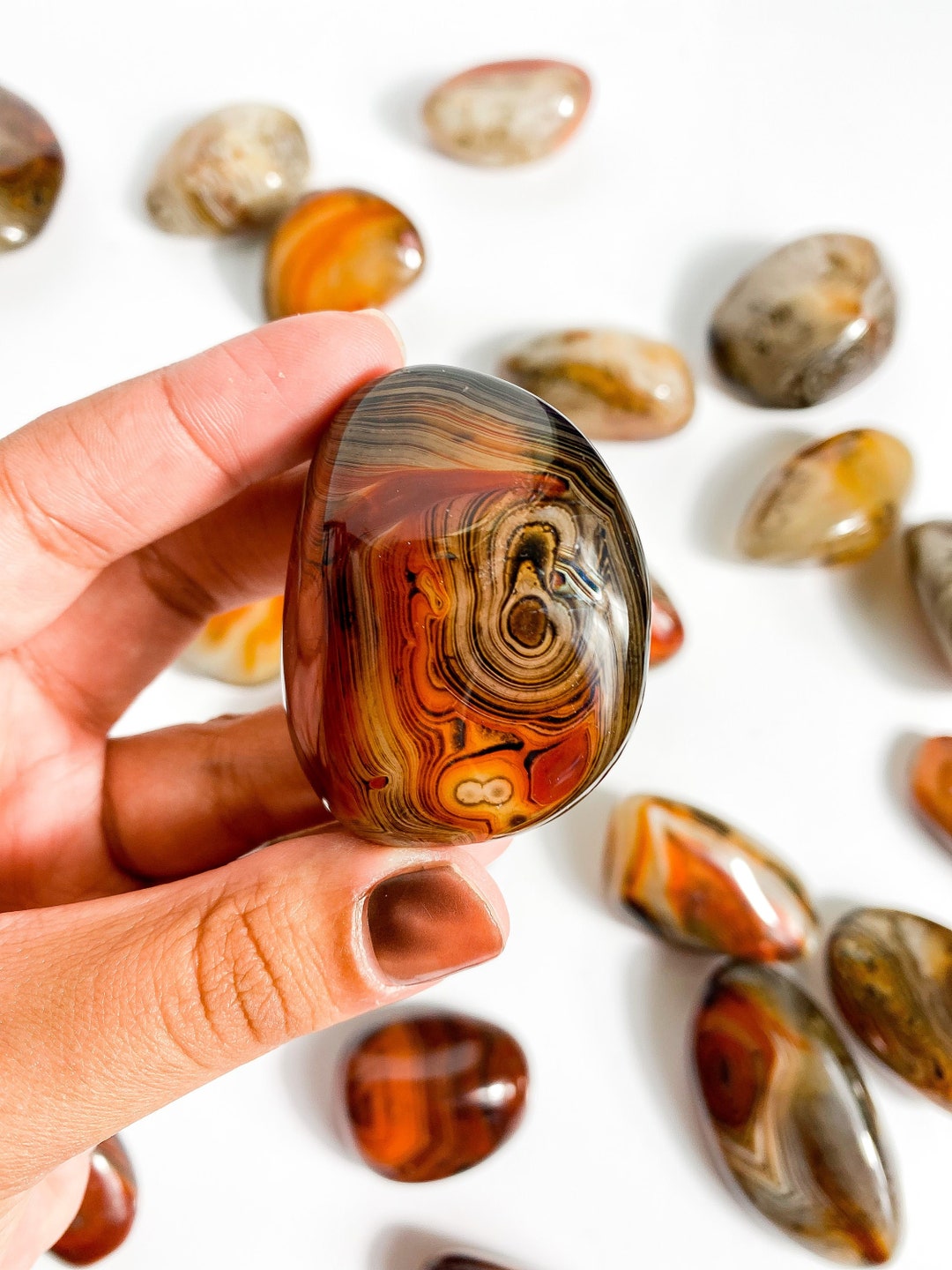 Sardonyx Palm Stone. Relationship Stone, Sardonyx Crystal, Sardonyx