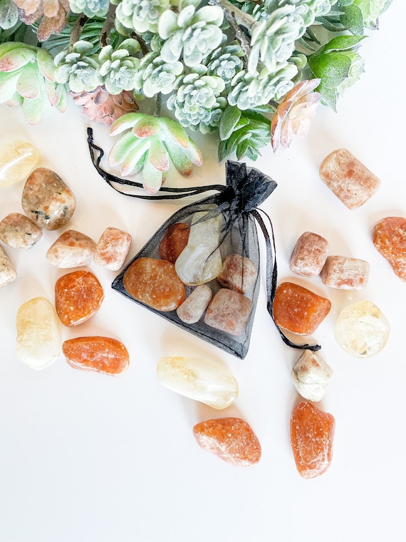 Happiness Crystal Set, Sunstone, Orange Calcite, Citrine