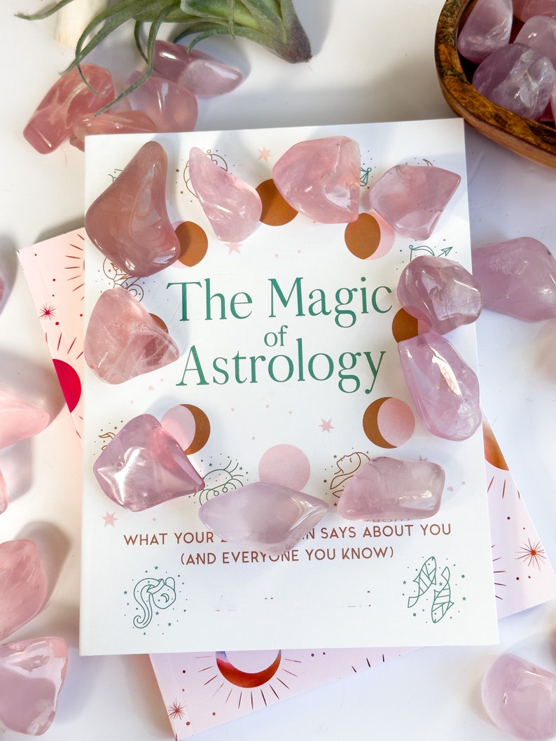 High Grade Gemmy Rose Quartz Tumbled, NEW LOT Stone of Universial Love, Star Rose Quartz Tumbled, Rose Quartz Tumbles, Star Rose Quartz image 7