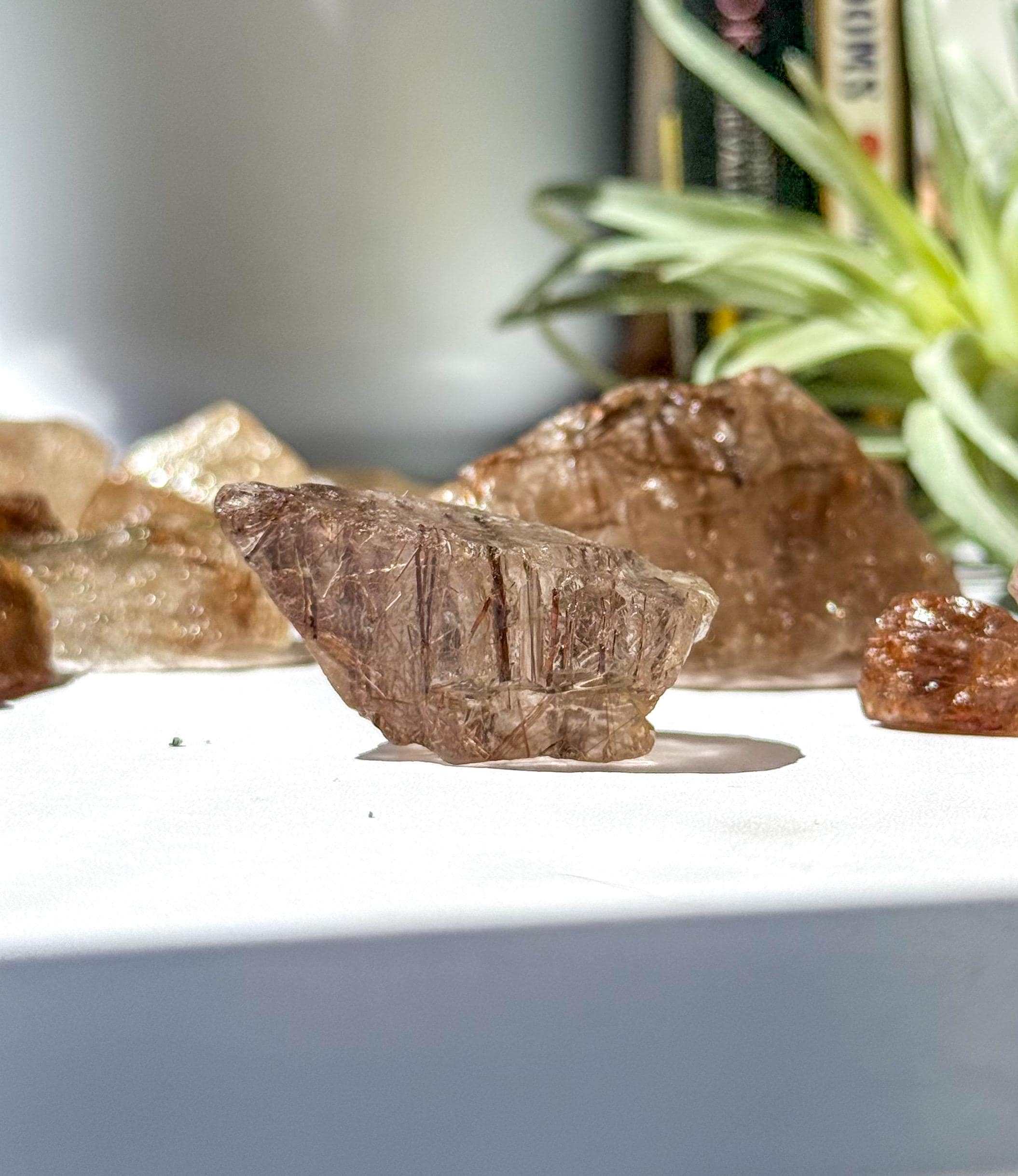 Raw Copper Rutilated Quartz • Gem Grade Rutile Mineral Specimen ...