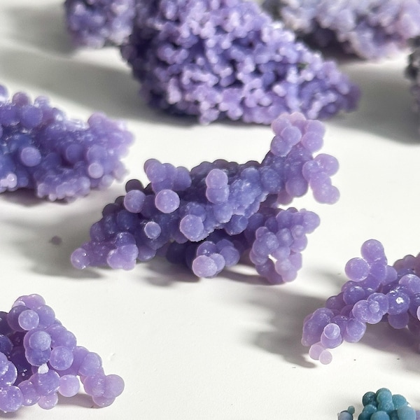 Grape Agate Cluster: Botryoidal Purple Agate Crystal Specimen