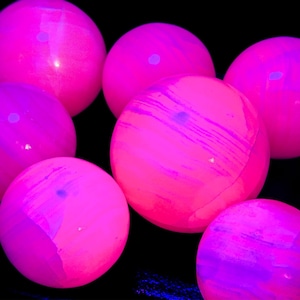 XL Mangano Calcite Sphere 60-70mm , UV Reactive Crystal, Pink Calcite Sphere, Mangano Calcite, Pink Calcite, Pink Mangano Calcite Spheres
