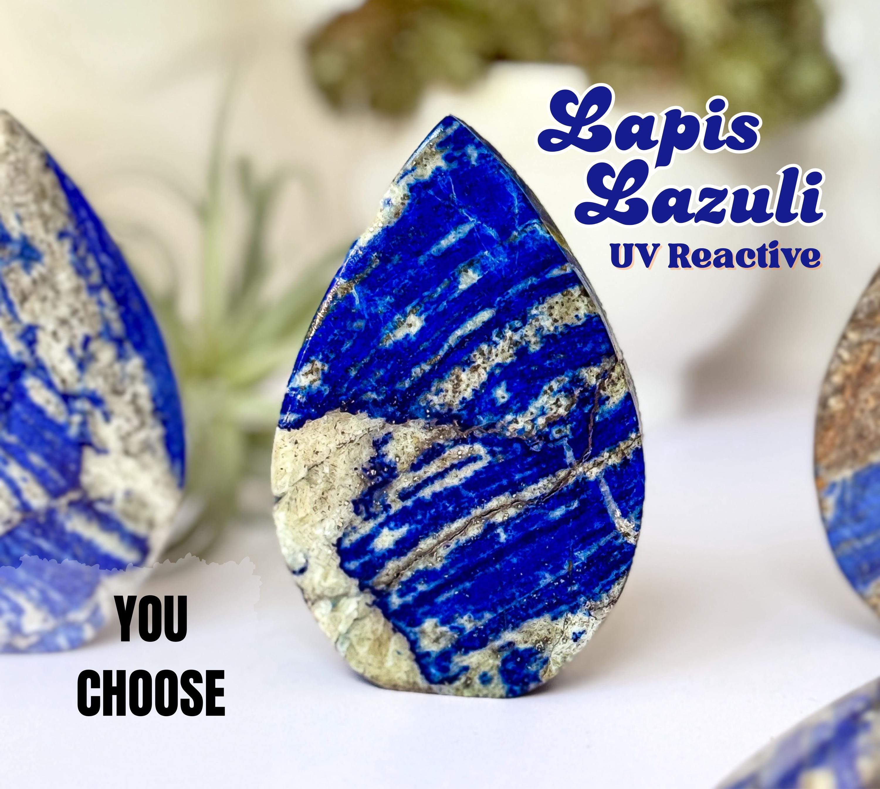 UV Reactive Lapis Lazuli Flame: High Lazurite Content, Third Eye