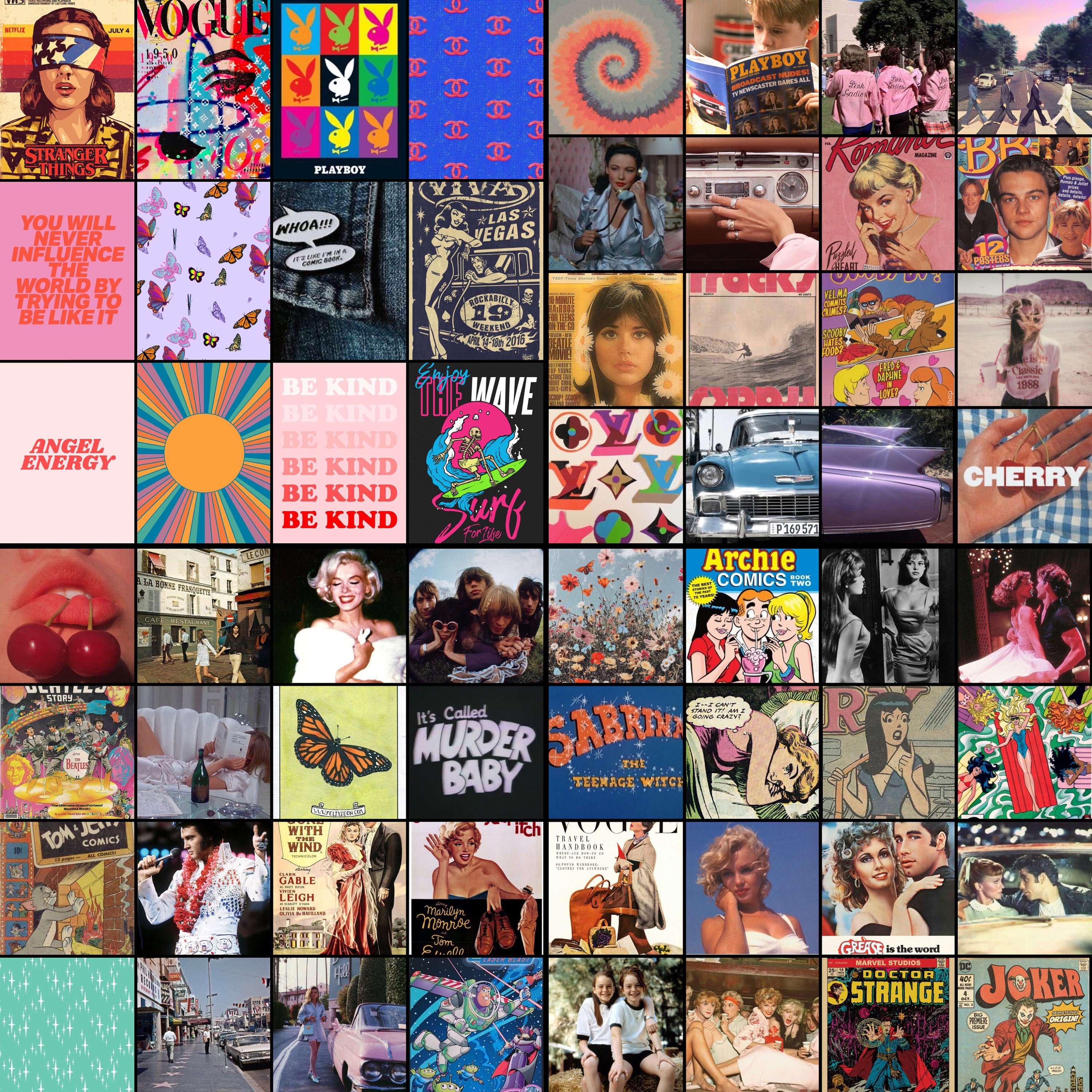 Aesthetic Classical Hollywood 4x6 8 5x11 Photo Wall Collage Etsy Uk