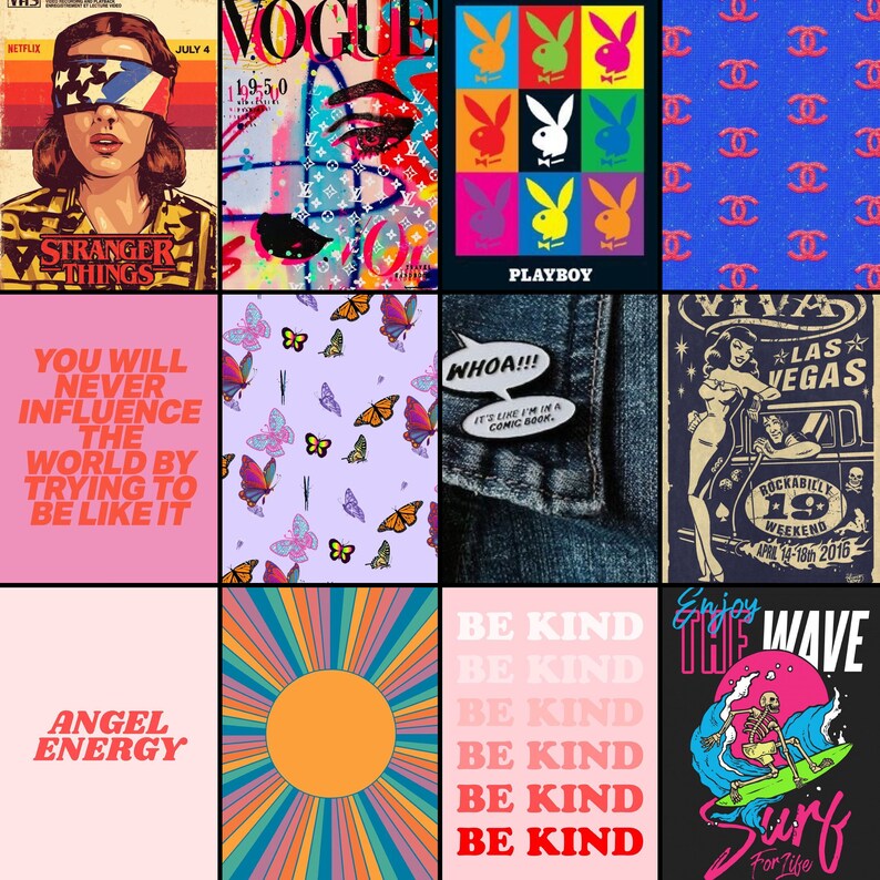 AESTHETIC CLASSICAL HOLLYWOOD 4x6/8.5x11 Photo Wall Collage | Etsy