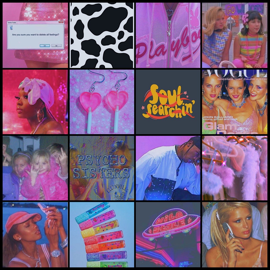 AESTHETIC Y2K ALBUM 4x6/8.5x11 photo wall collage kit  Etsy
