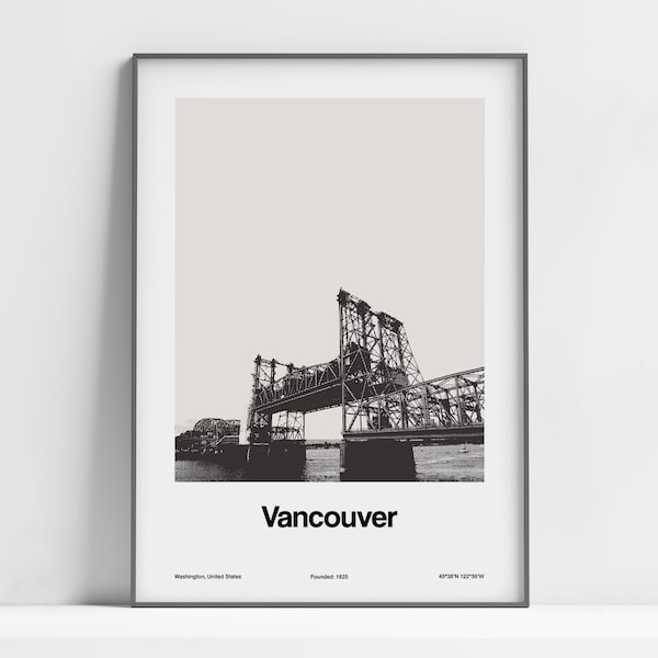Vancouver Washington Wall Art Etsy