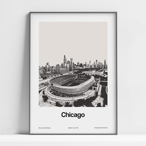 Chicago Poster - Etsy