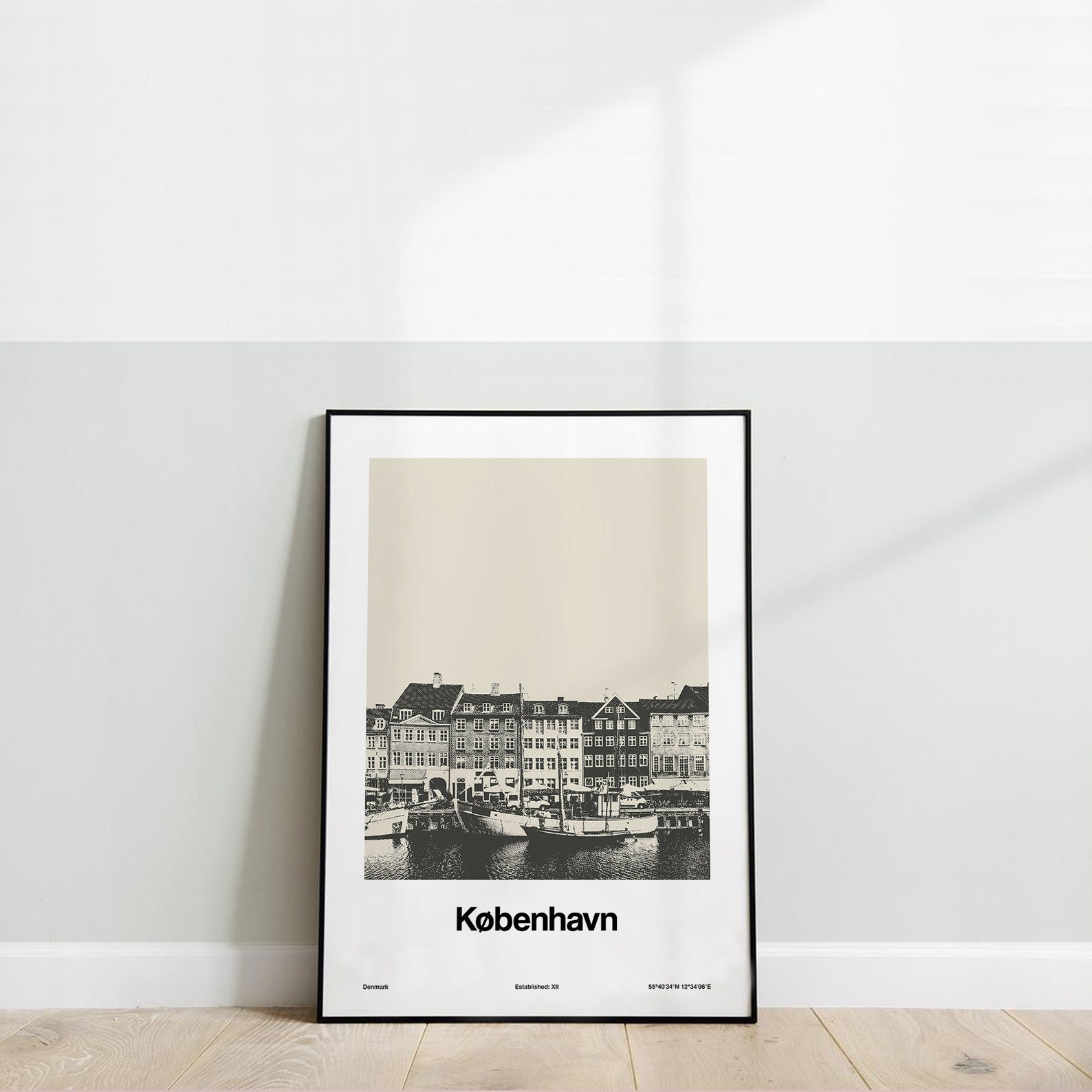 Kobenhavn Print Copenhagen Poster Nyhavn Copenhagen Landmark - Etsy