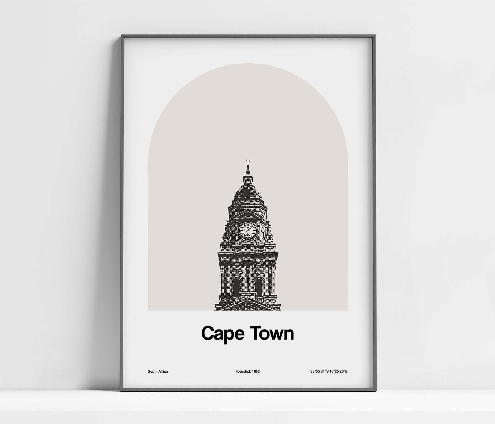 Cape Town City Hall Print Cape Town Poster Cape Town South Etsy