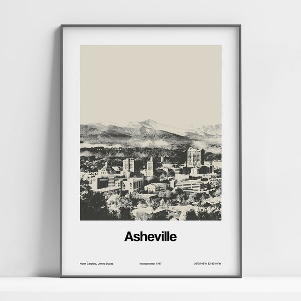 Asheville Nc Wall Art Etsy