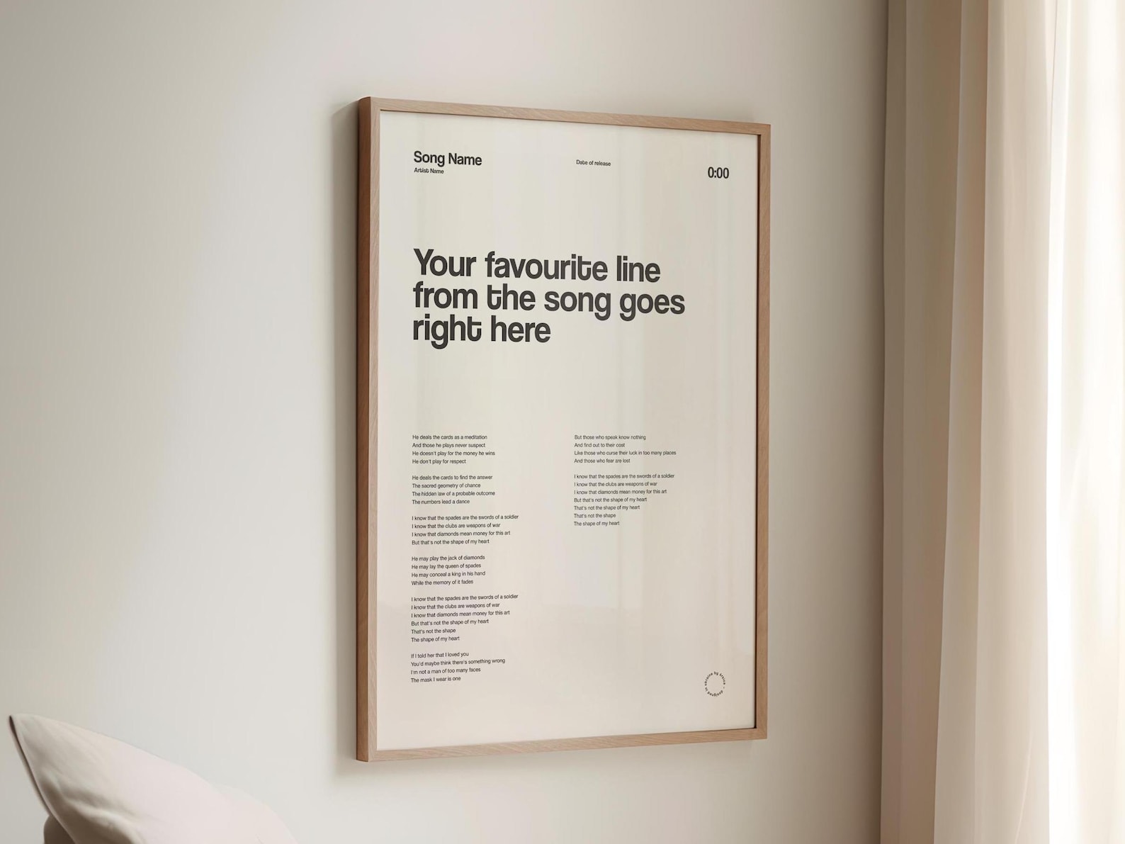 Browse custom hymn lyric prints on Etsy