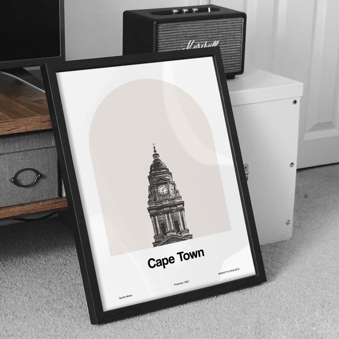 Cape Town City Hall Print Cape Town Poster Cape Town South Etsy