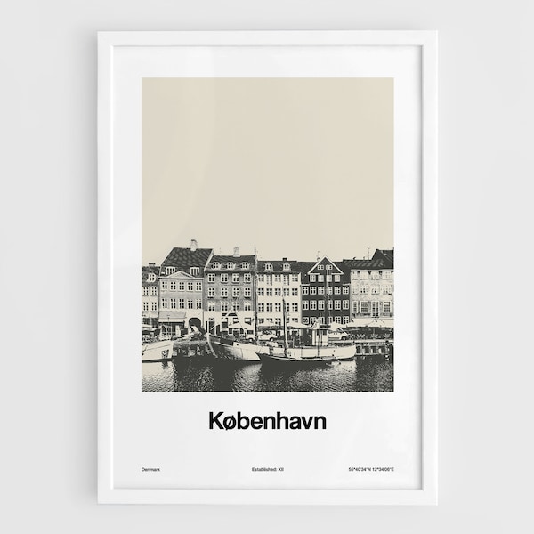 Copenhagen Poster Etsy