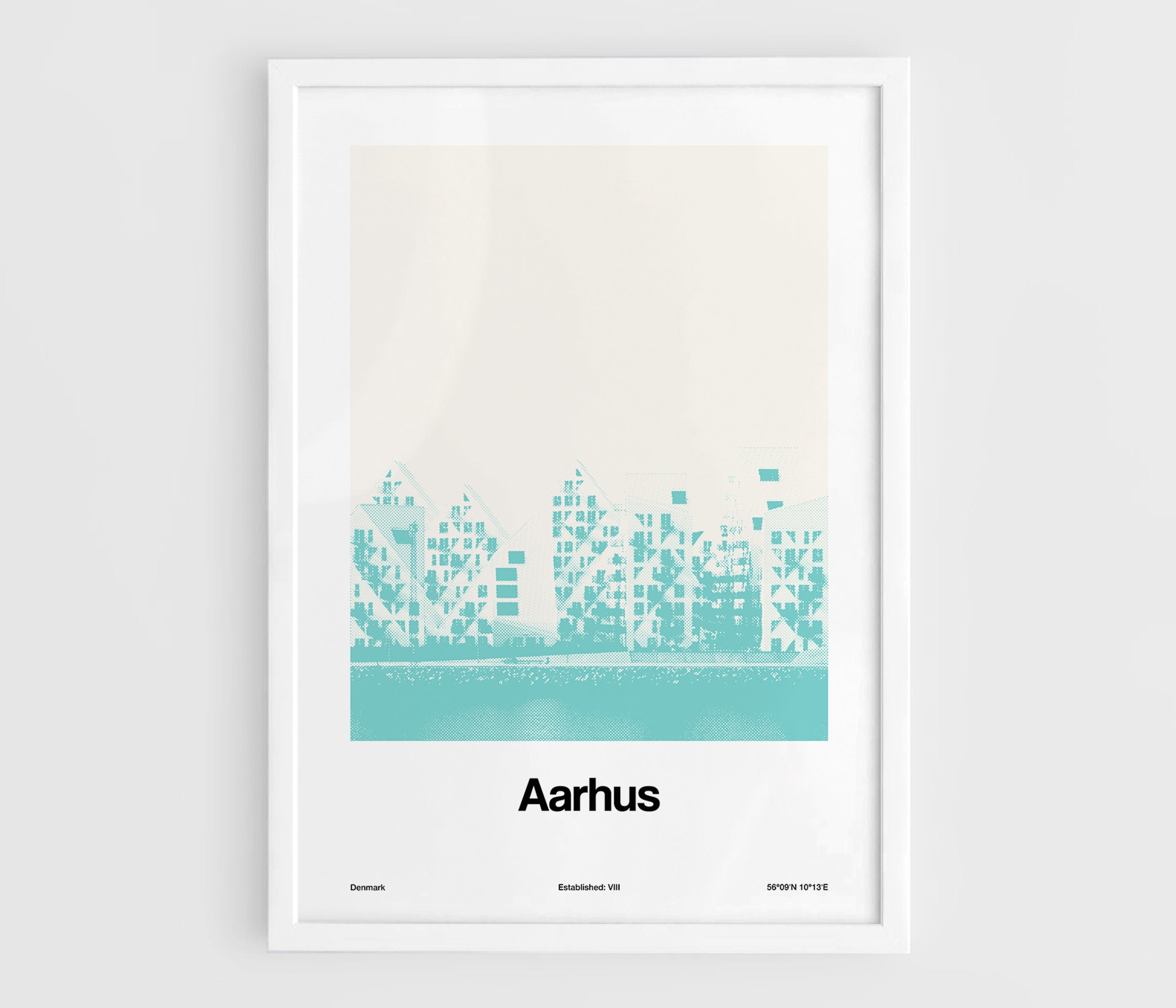Aarhus Print Aarhus Poster the Iceberg Building - Etsy