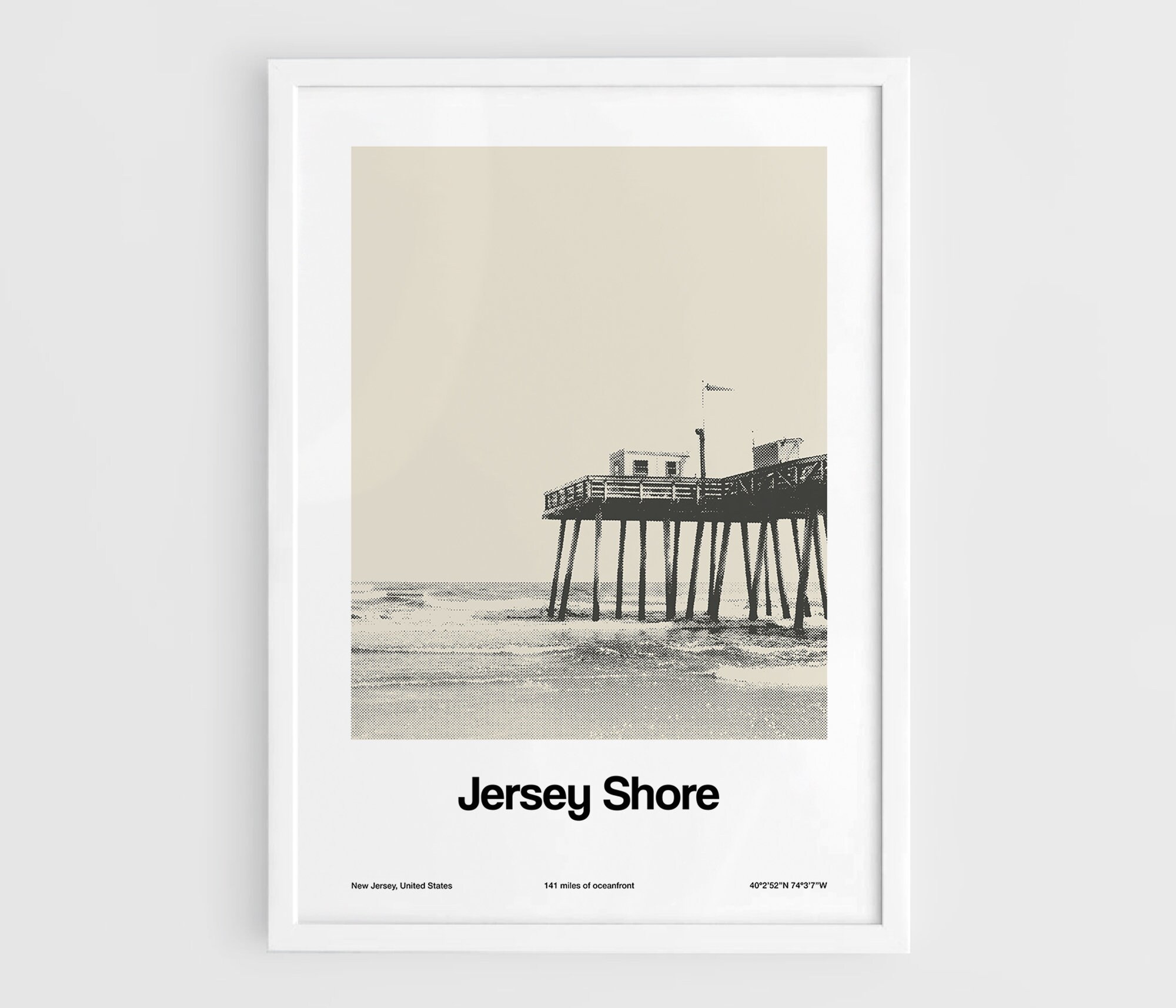 Jersey Shore Poster Jersey Shore New Jersey Print Jersey Etsy
