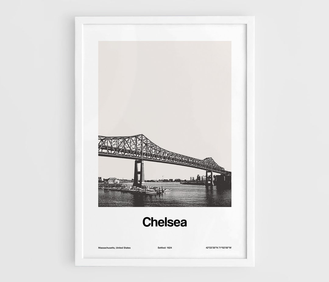 Chelsea MA Print, Chelsea Boston Massachusetts Poster, Chelsea the ...