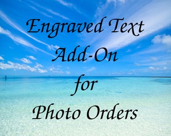 Additional Engraved Text Add-on Listing
