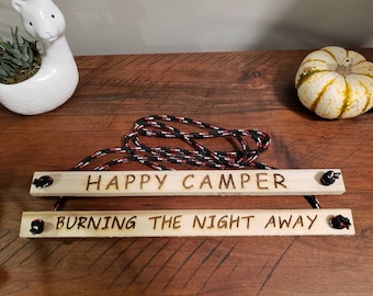 Custom Firewood Carrier - Laser Engraved Sayings