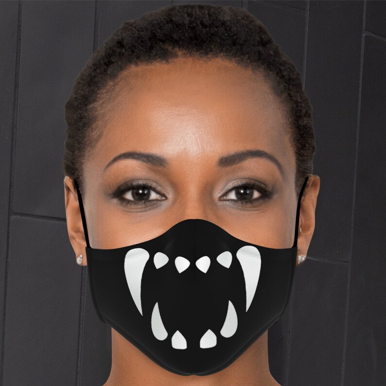 Vampire Fang Face Mask With Filter Unisex Face Mask With Etsy