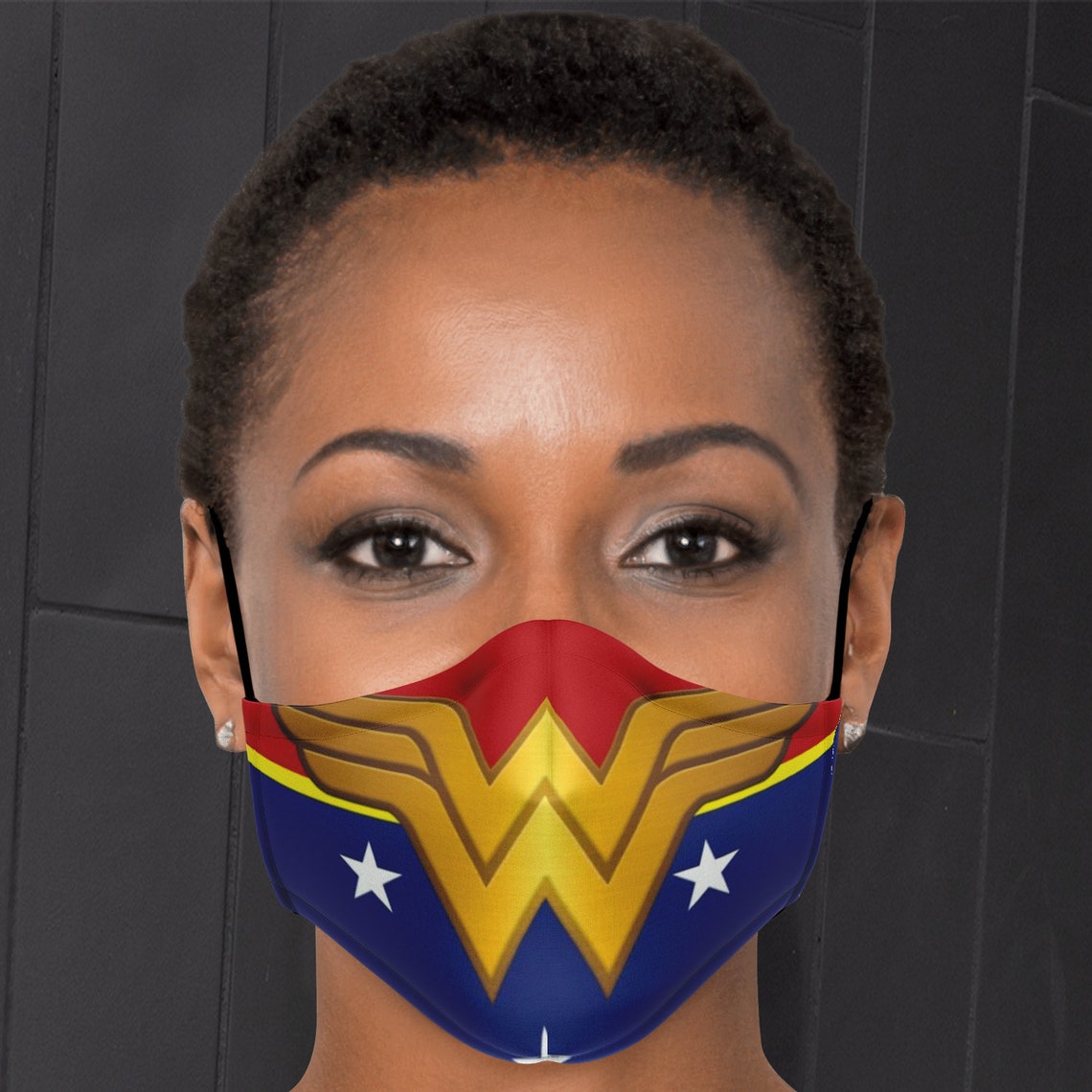 Wonder Woman Face Mask With Filter Unisex Face Mask With Etsy