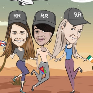 Caricatura de grupo, Caricatura de amigos, Caricaturas divertidas, Caricatura de pandillas, Caricatura de miembros de la familia