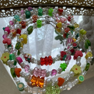 Gummy Bear Y2K Beaded Necklaces