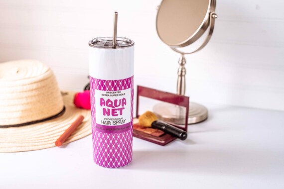 Aqua Net Hairspray Stainless Skinny Tumbler 80s 90s Etsy Aqua Net Hairspray Stainless Skinny Tumbler 80s 90s Etsy