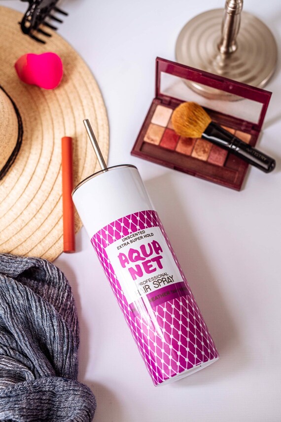 Aqua Net Hairspray Stainless Skinny Tumbler 80s 90s Etsy Aqua Net Hairspray Stainless Skinny Tumbler 80s 90s Etsy