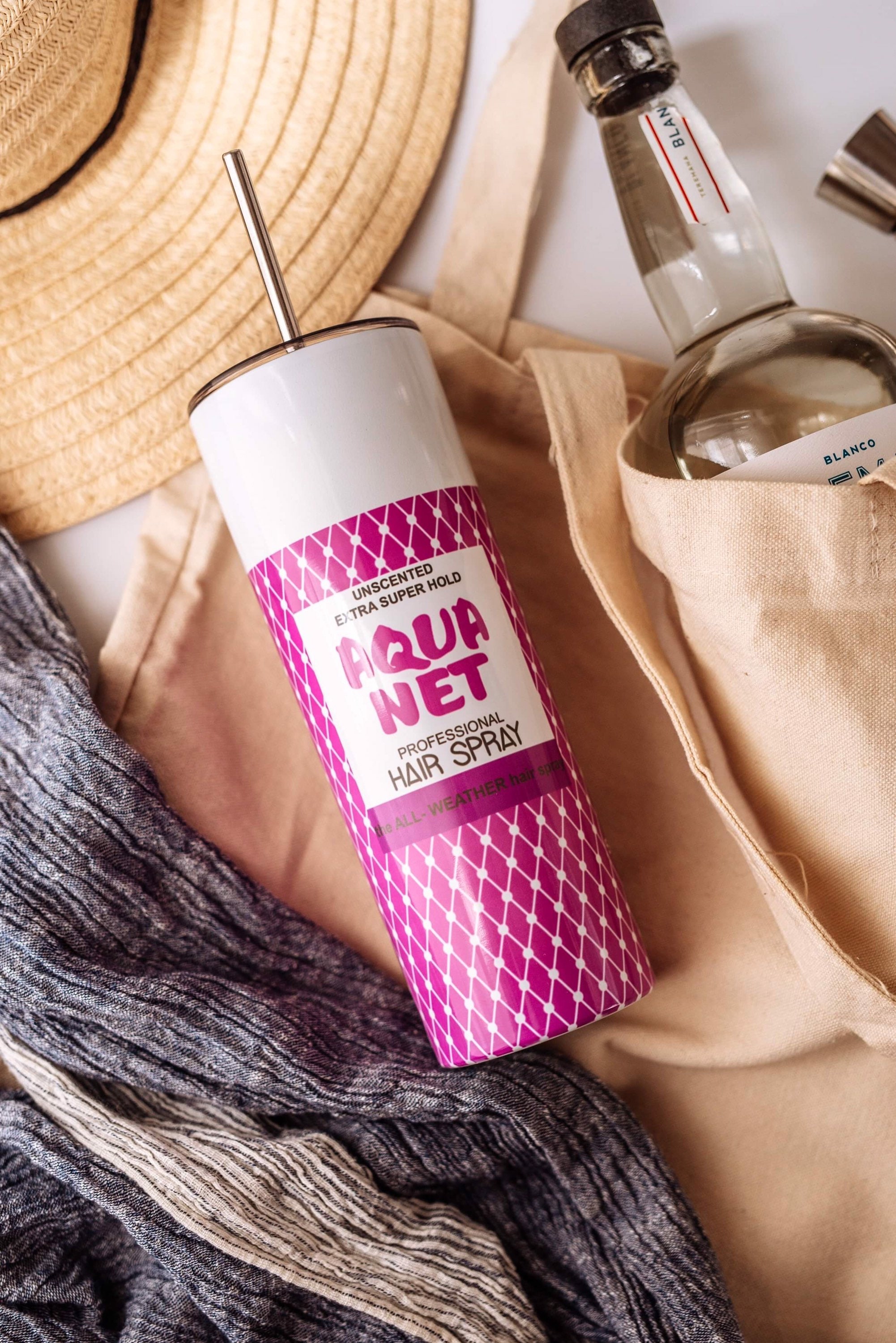 Aqua Net Hairspray Vaso Delgado Inoxidable 80s 90s Etsy