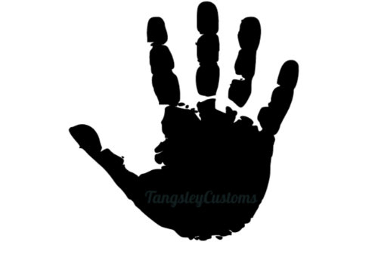 Hand print SVG cut file for cricut/silhouette Kids handprint Etsy