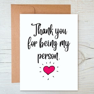 Merci d'être ma carte personnelle, carte de voeux pour partenaire, cadeau pour une nouvelle maman, format A2, carte de relation pour petite amie et petit ami et plus encore !