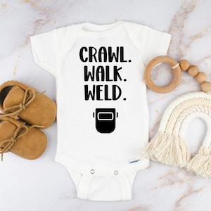 Body bébé à souder pour marche rapide, parents soudeurs, faire-part de grossesse, cadeau de baby shower pour père de métier, nouvelle idée de chemise pour copain soudeur