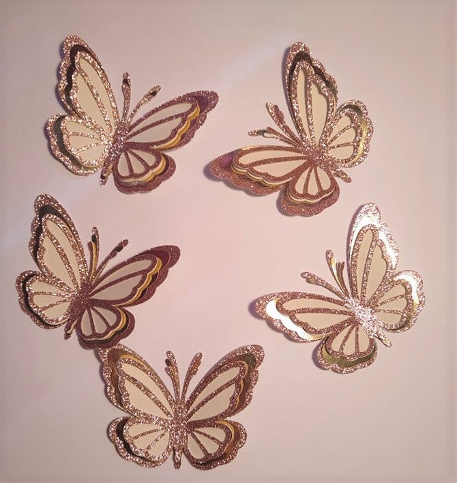 3D Butterflies Cardstock Wall Decor Nursery Decor 4 Layer Etsy
