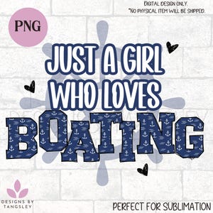 Solo una ragazza che ama la nautica. PNG per sublimazione. Download di design digitale per ragazze che amano tutto ciò che è nautico. Ancore e timone. Carino.